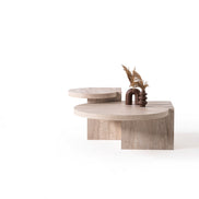 Supreme Travertine Coffee Table Set