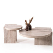 Supreme Travertine Coffee Table Set