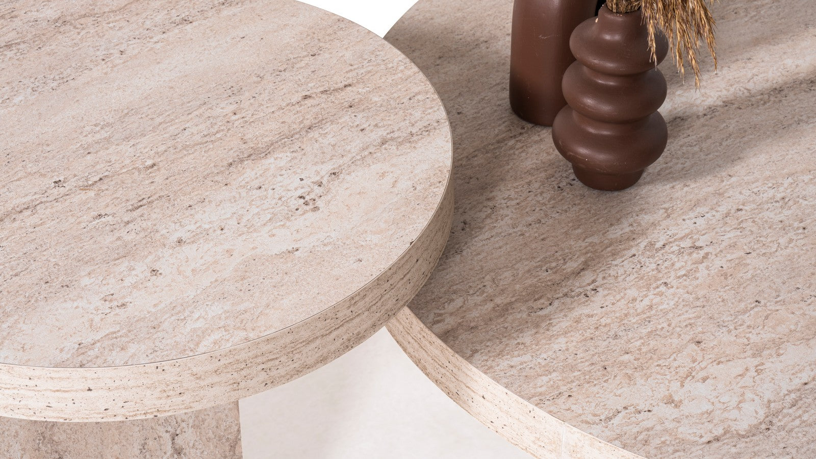 Supreme Travertine Coffee Table Set