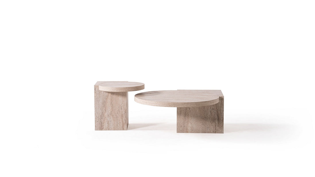 Supreme Travertine Coffee Table Set