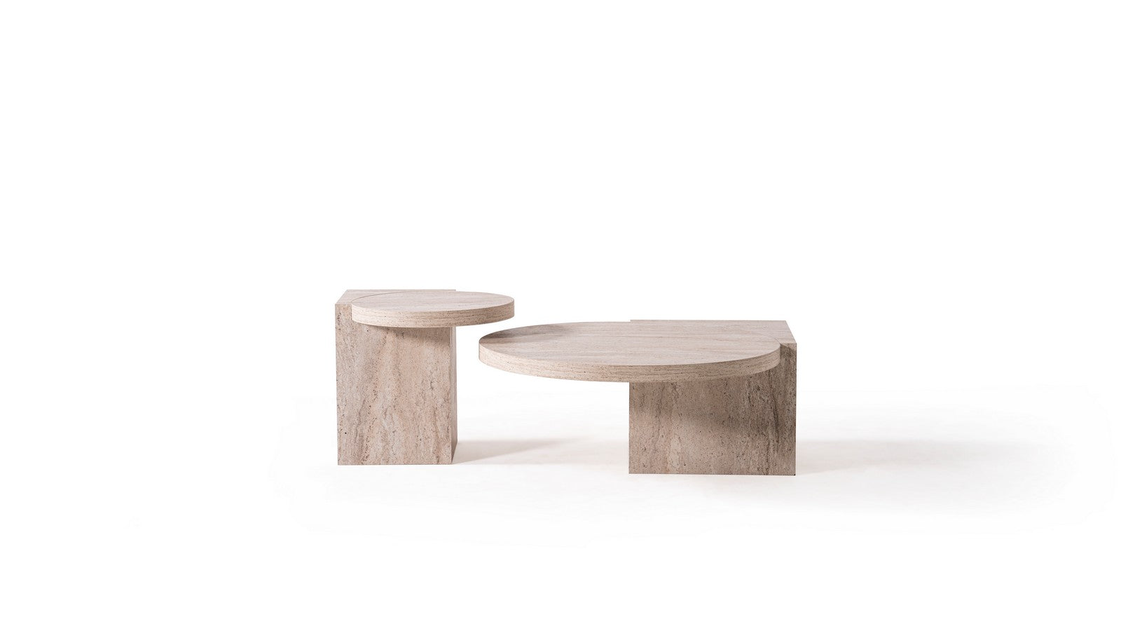 Supreme Travertine Coffee Table Set