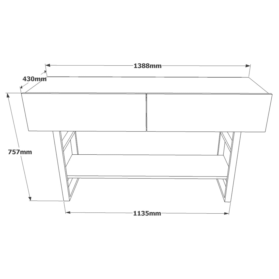 Solenne Entryway Table Pine