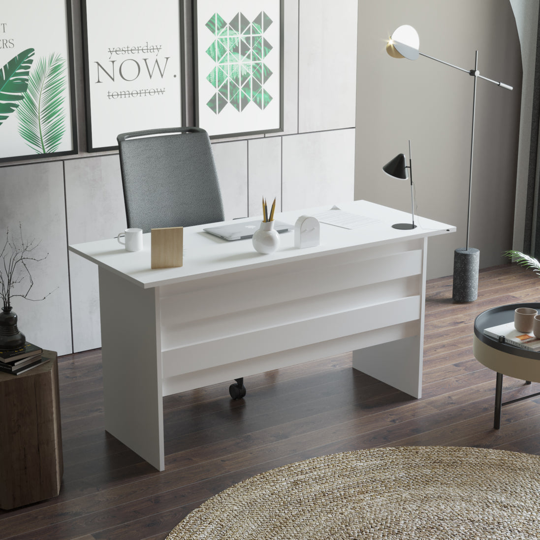 Valmere Office Desk White