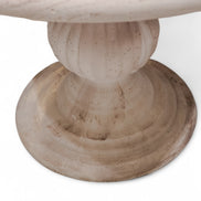 091 Round Travertine Dining Table