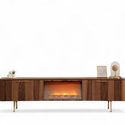 Asta Wooden Fire Tv Unit 200cm