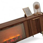 Asta Wooden Fire Tv Unit 200cm