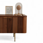Asta Wooden Fire Tv Unit 200cm