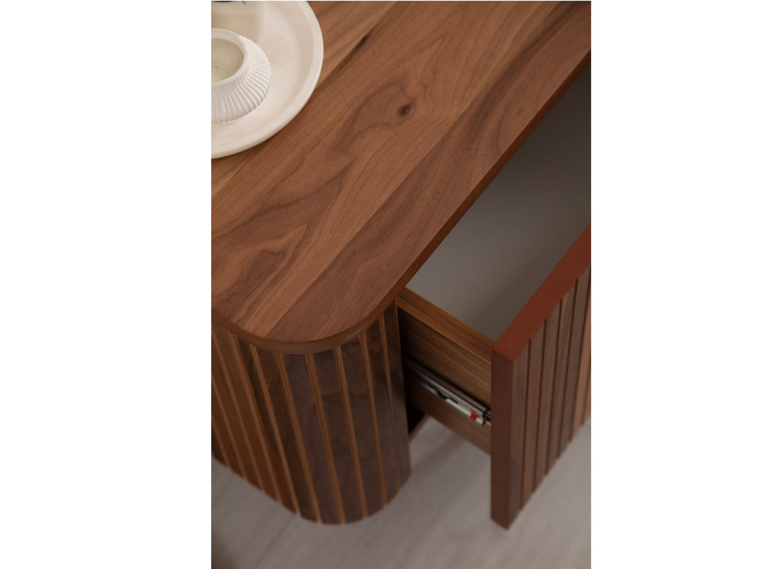 Asta Wooden Fire Tv Unit 200cm