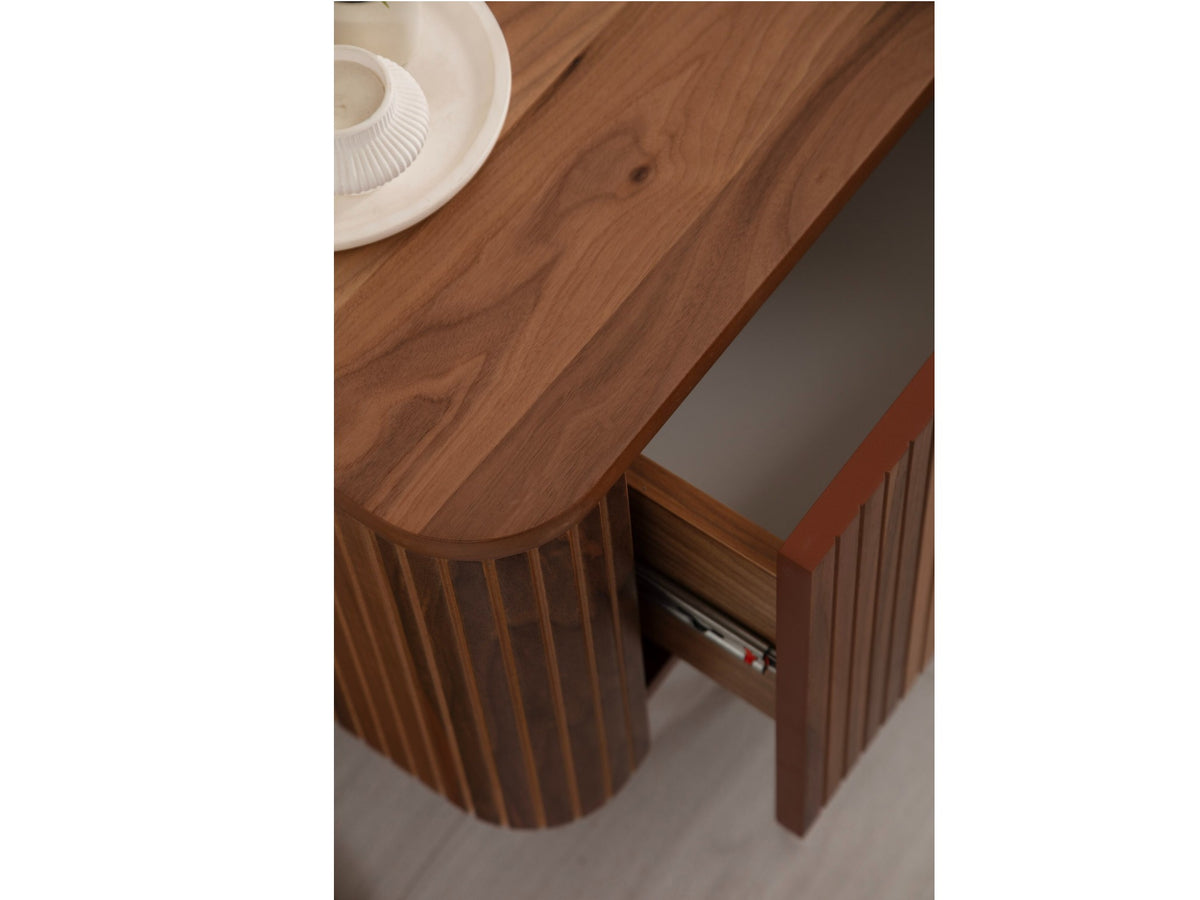 Asta Wooden Fire Tv Unit 200cm