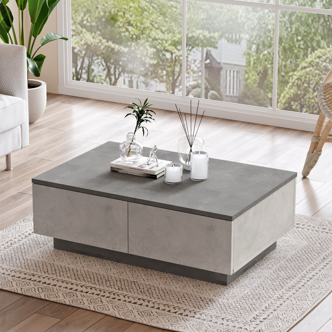 Teravista Coffee Table Concrete - Stone Finish