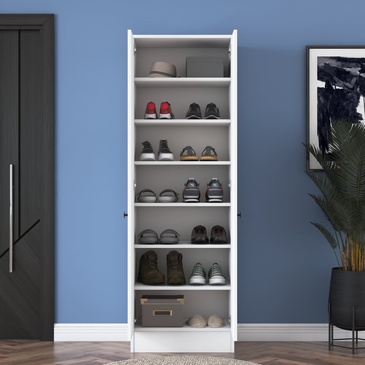 Elegance Tall Shoe Storage Cabinet