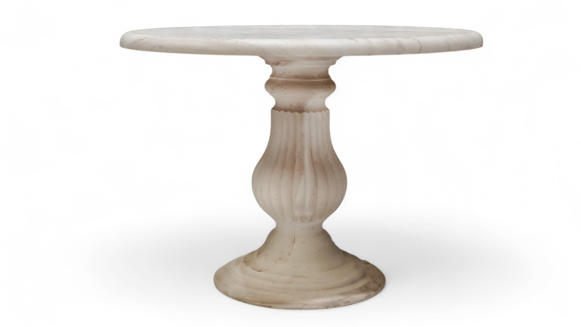 091 Round Travertine Dining Table
