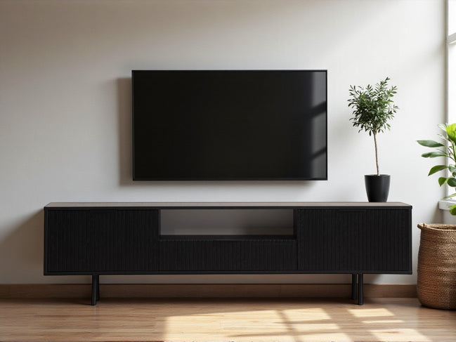 Canva Tv Unit Black 200cm