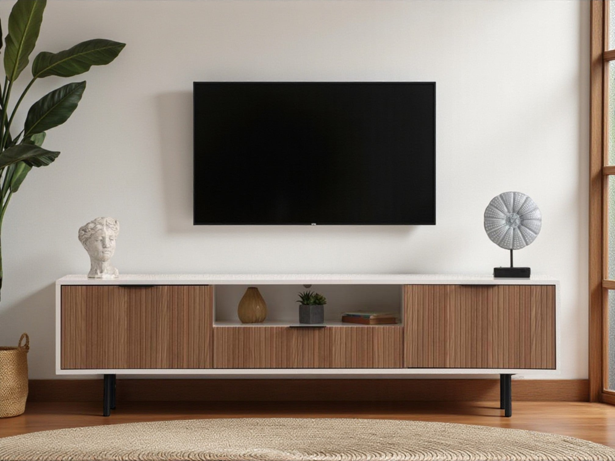 Canva Tv Unit Walnut 200cm