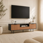 Canva Tv Unit Black Walnut 200cm
