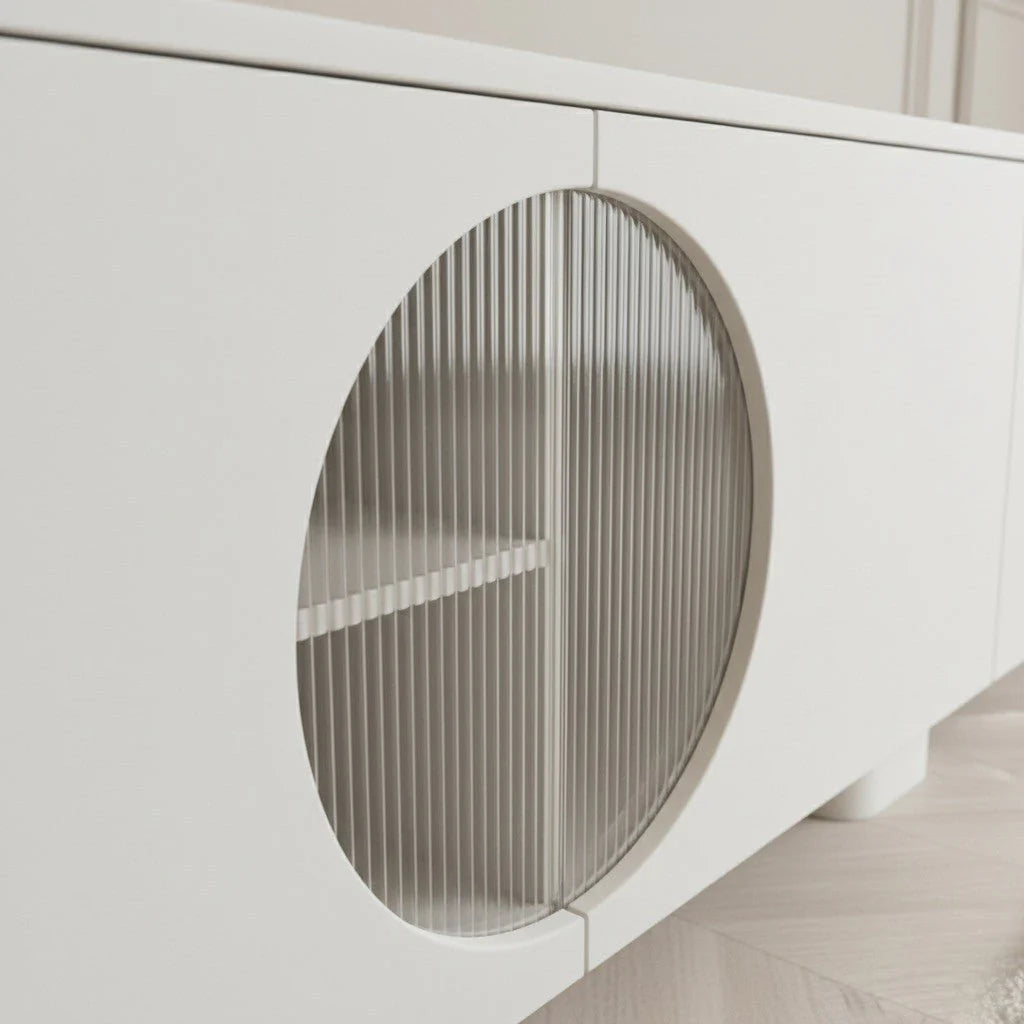 Elara Tv Unit White 200cm