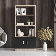 Valmere Book shelve file cabinet Tall Oak