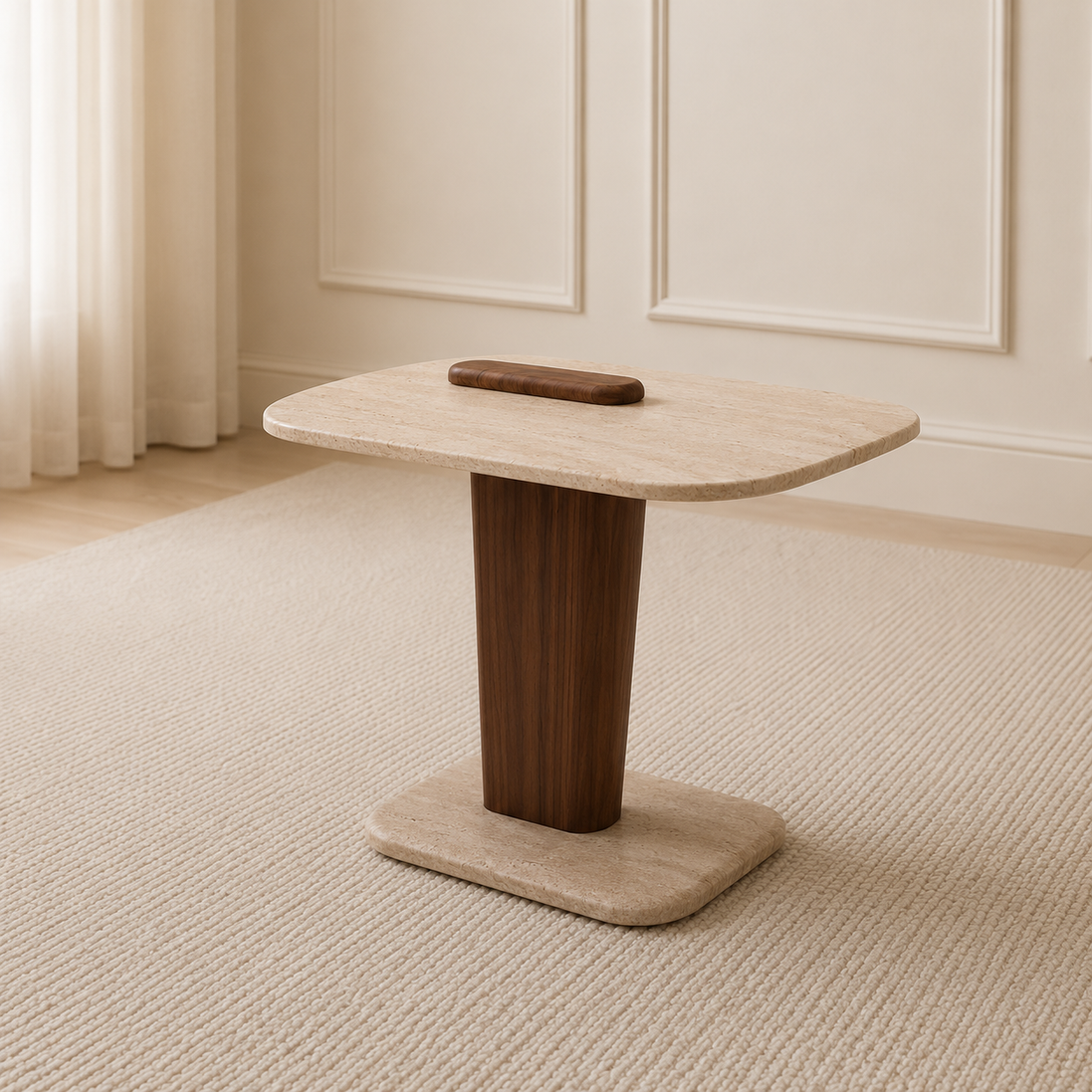 Craft Coffee Table Set Travertine