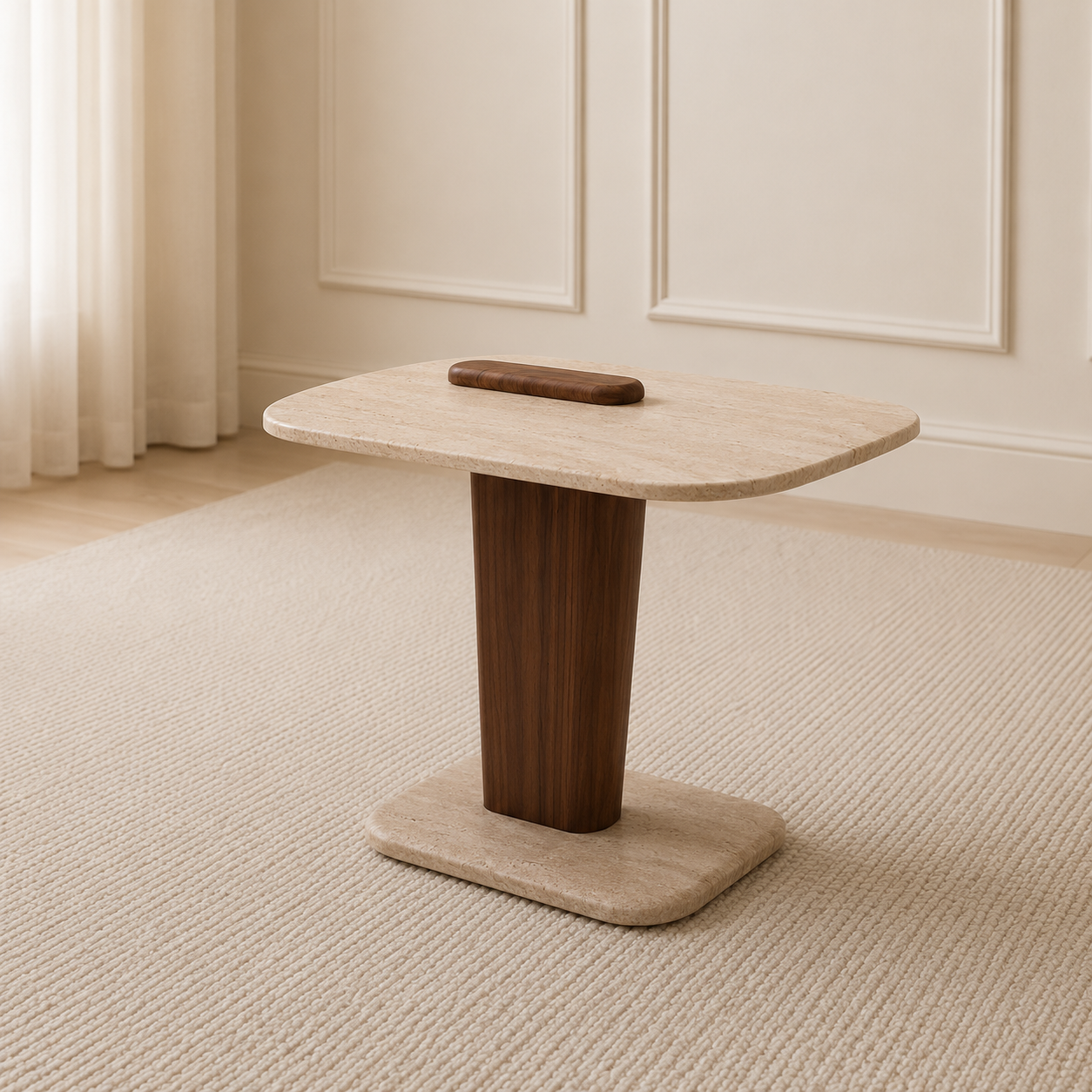 Craft Coffee Table Set Travertine