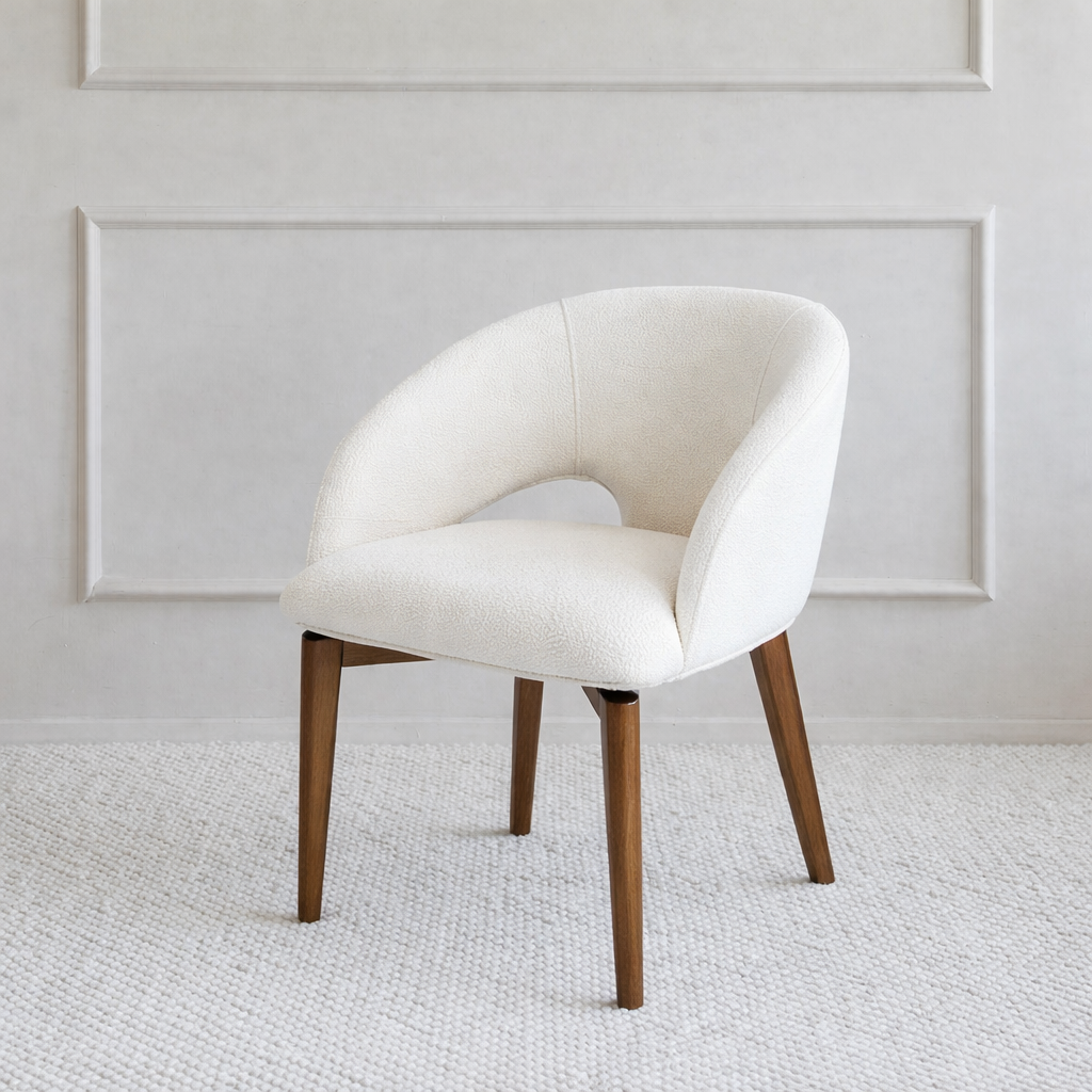 Ella Wood Swivel Dining Chair