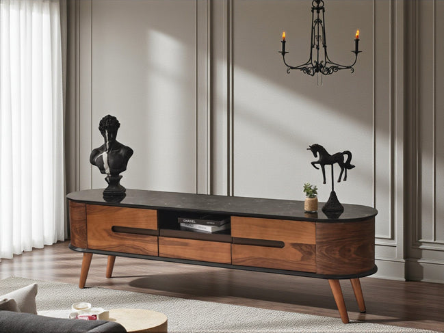 Delta Wooden Tv Unit 200cm