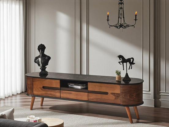 Delta Wooden Tv Unit 200cm