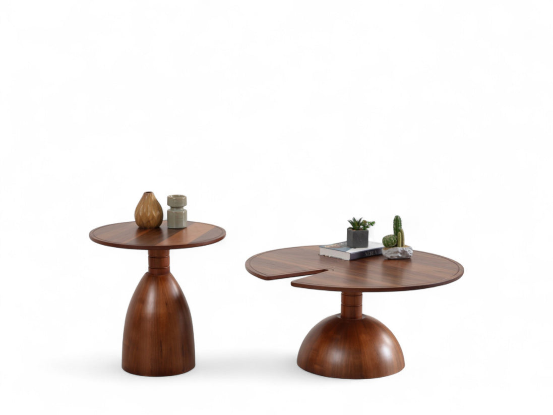Dinna Walnut Coffee Table Set