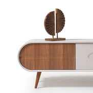 Discovery Tv Unit Cream Walnut 200cm