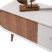 Discovery Tv Unit Cream Walnut 200cm