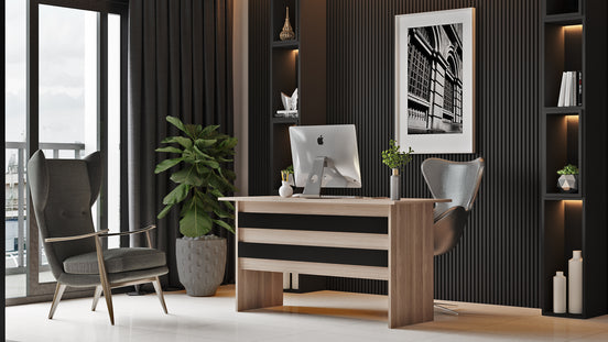 Valmere Office Desk Oak