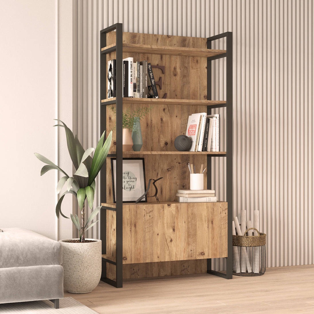 Solenne BookShelf Pine