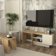 Rodega TV Stand with Nesting Table
