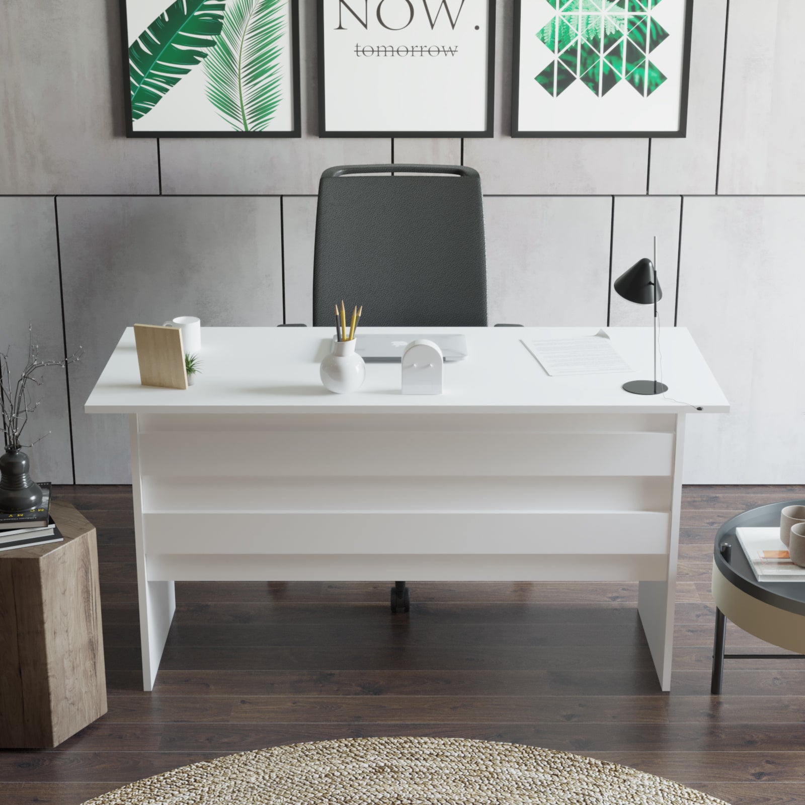 Valmere Office Desk White