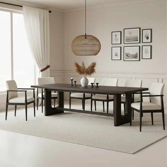 Tivano 6-Seater Dining Table Black