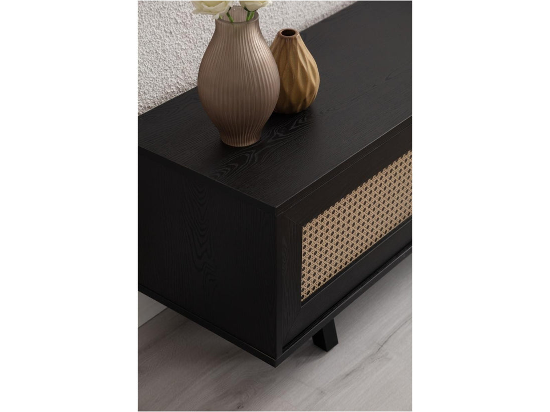 Finn Tv Unit Black 200cm