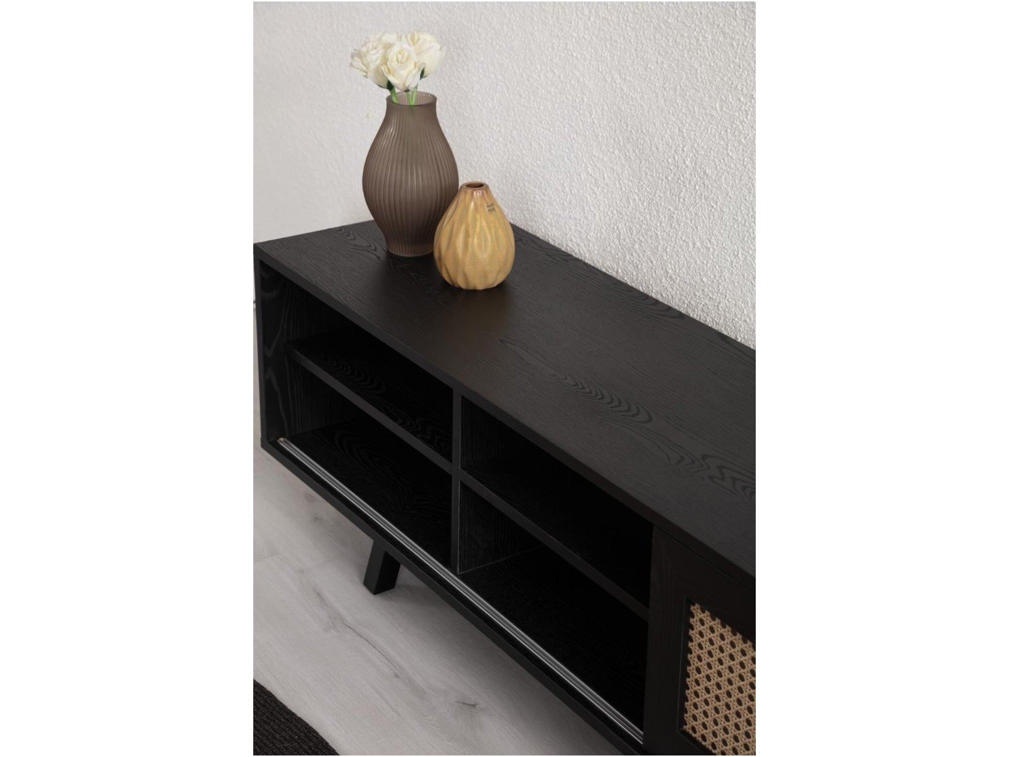 Finn Tv Unit Black 200cm