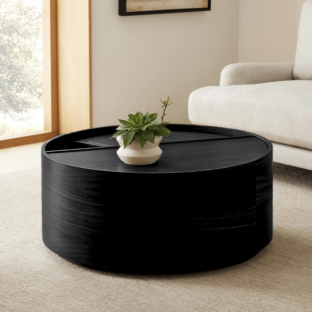 Selric Storage Coffee Table Black