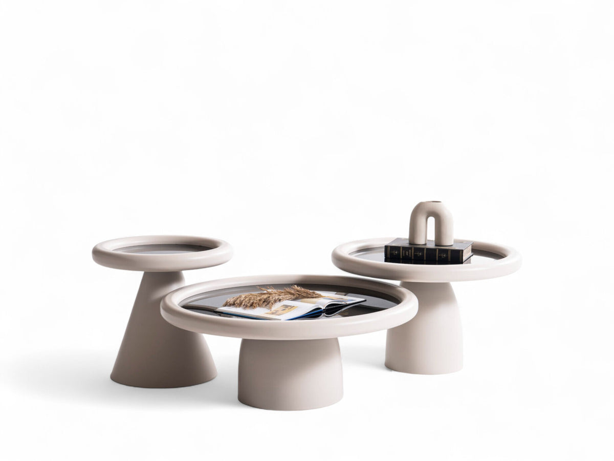 Intense Sand Black Coffee Table Set