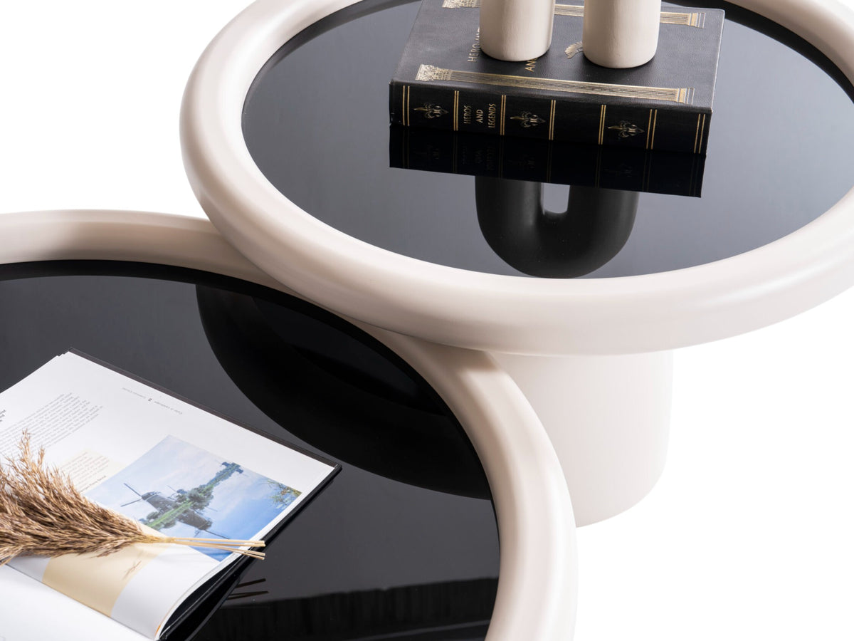 Intense Sand Black Coffee Table Set