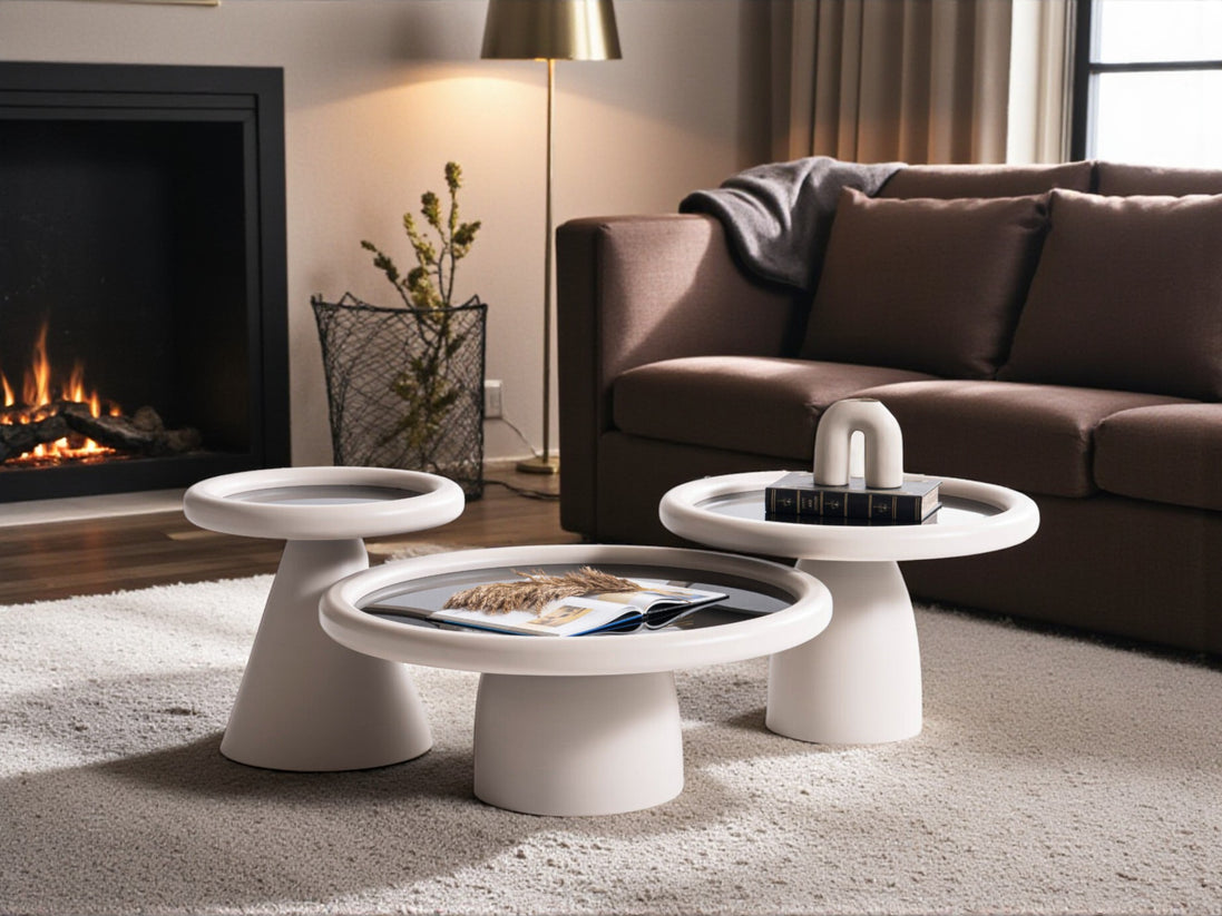 Intense Sand Black Coffee Table Set