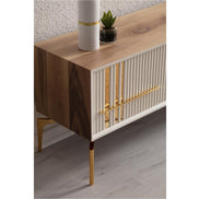 Lincoln Wooden Tv Unit Cream 200cm