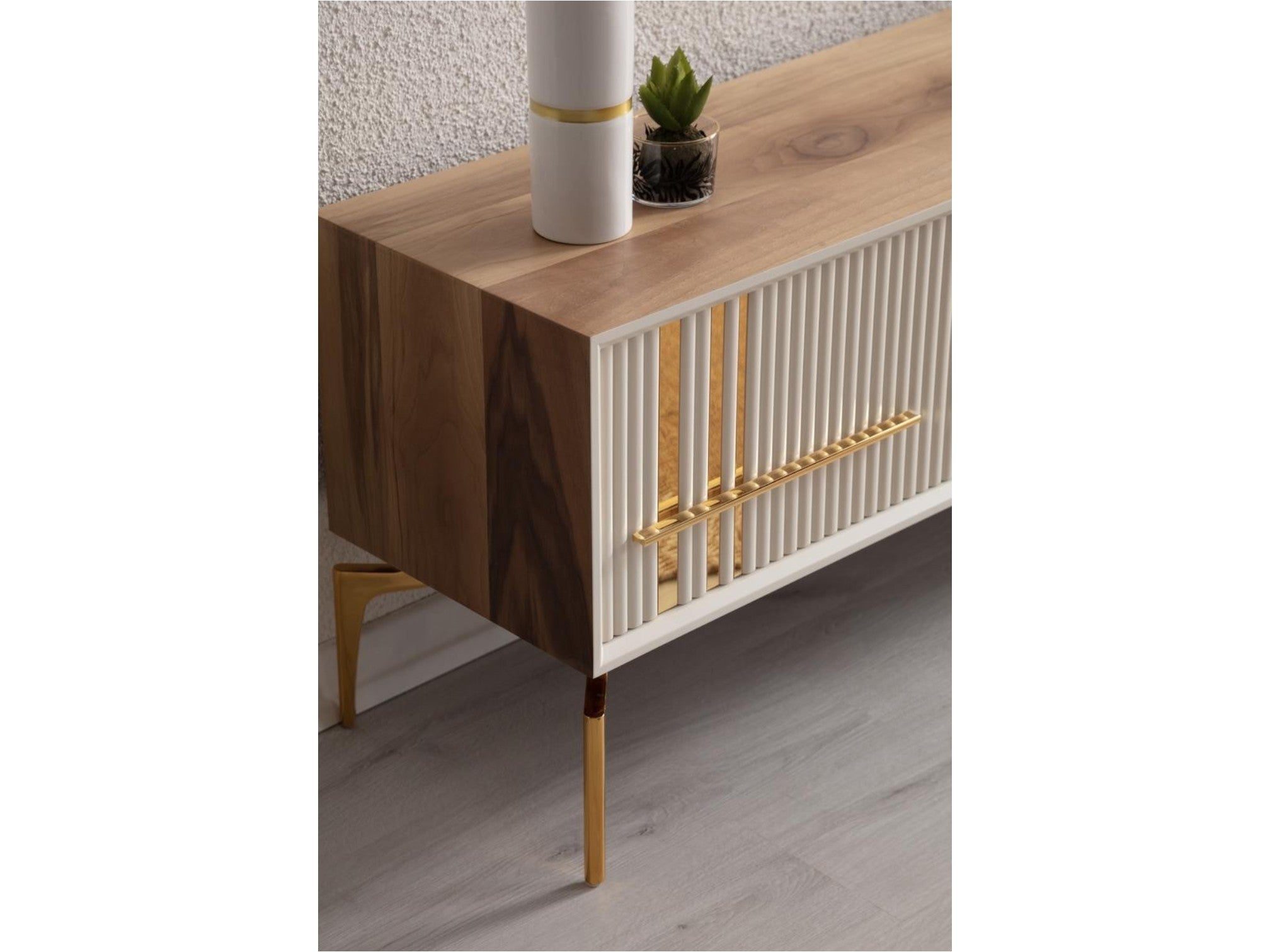 Lincoln Wooden Tv Unit Cream 200cm