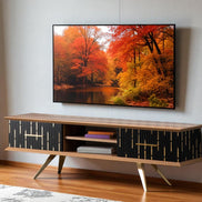 Monza Wooden Tv Unit Black 160cm