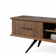 Monza Wooden Tv Unit Walnut 160cm