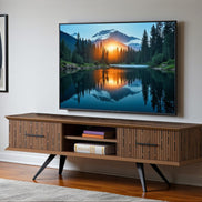 Monza Wooden Tv Unit Walnut 160cm