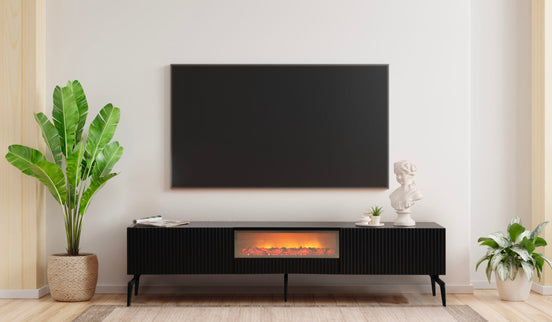Myra Fire Tv Stand Black