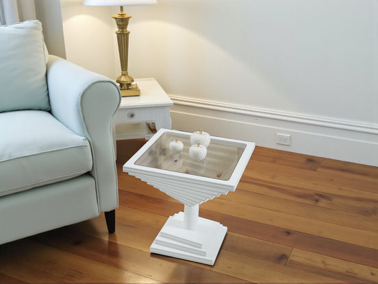 Nile White Side Table