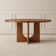 Corta Round Dining Table Brown
