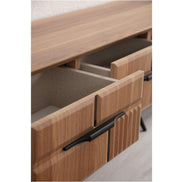 Tribe Wooden Tv Unit Walnut 200cm