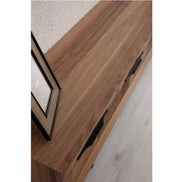 Tribe Wooden Tv Unit Walnut 200cm